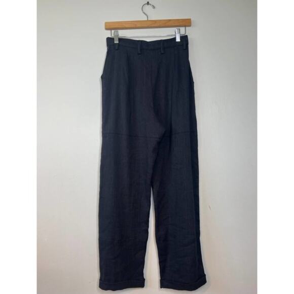 Just Bee Queen Kai Pleated Ankle Straight Pants Women's Black Size: Small NWT - Picture 7 of 10